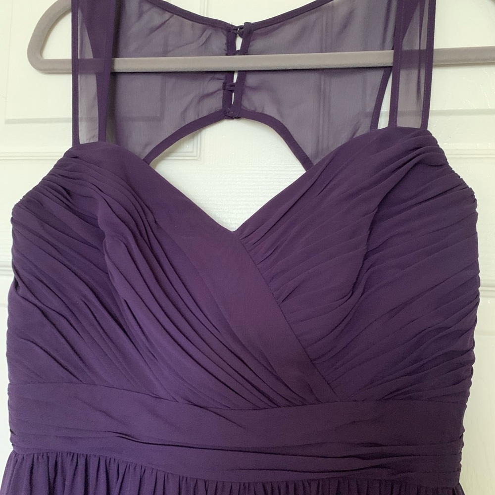 Full length formal gown. Deep purple. - Picture 3 of 3